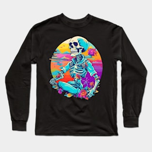 Colorful preppy skeleton style Long Sleeve T-Shirt